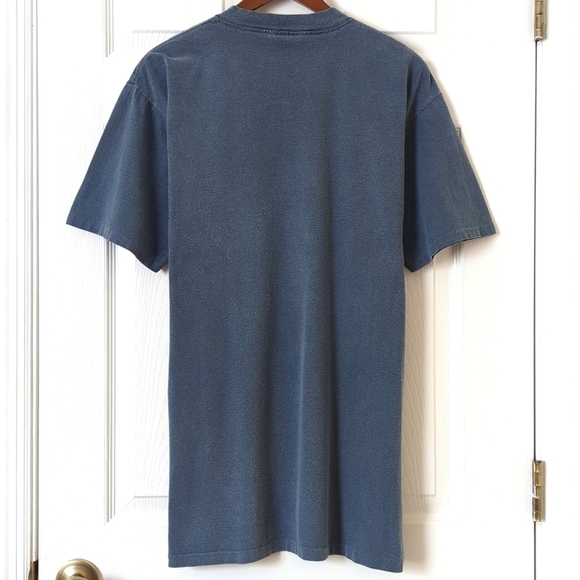 Great Land 90's Vintage Untamed Domain Short Sleeve Crewneck T-shirt Blue Large - Picture 10 of 11